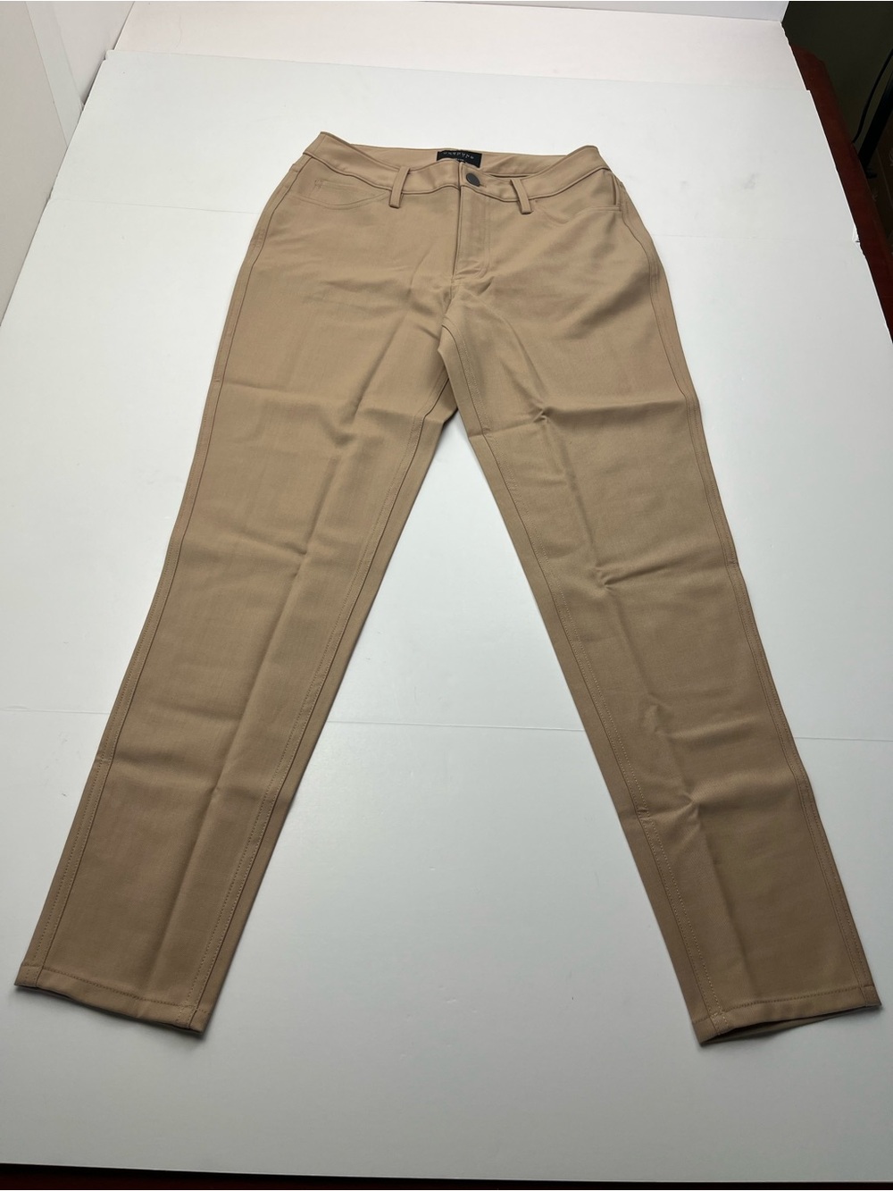 Unbound Merino Wool Women's Slim Merino Travel Pants 26 x 28 Tan Khaki Stretch